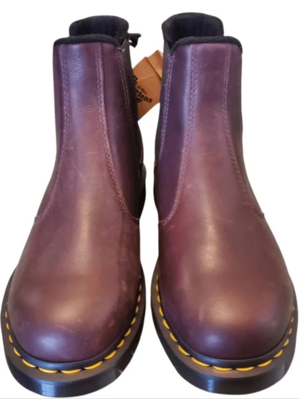 NWT Dr. Martens 2976 WarmWair Chelsea Boots Brown Leather M 8, W 9. NO BOX